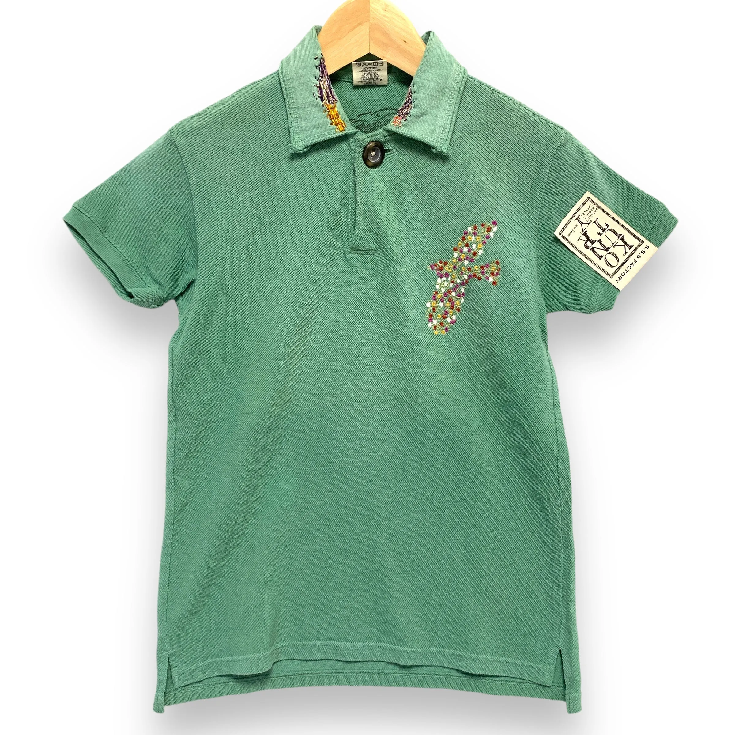 [0] Women's! DS! Kapital Kountry S.S.S Factory Embroidered Polo Shirt