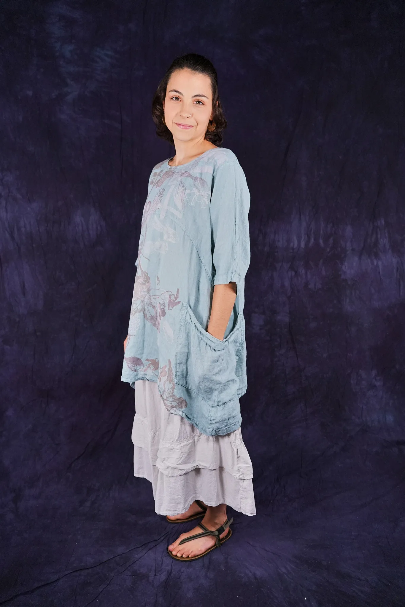 2270 Linen Urchin Tunic Early Sky-P