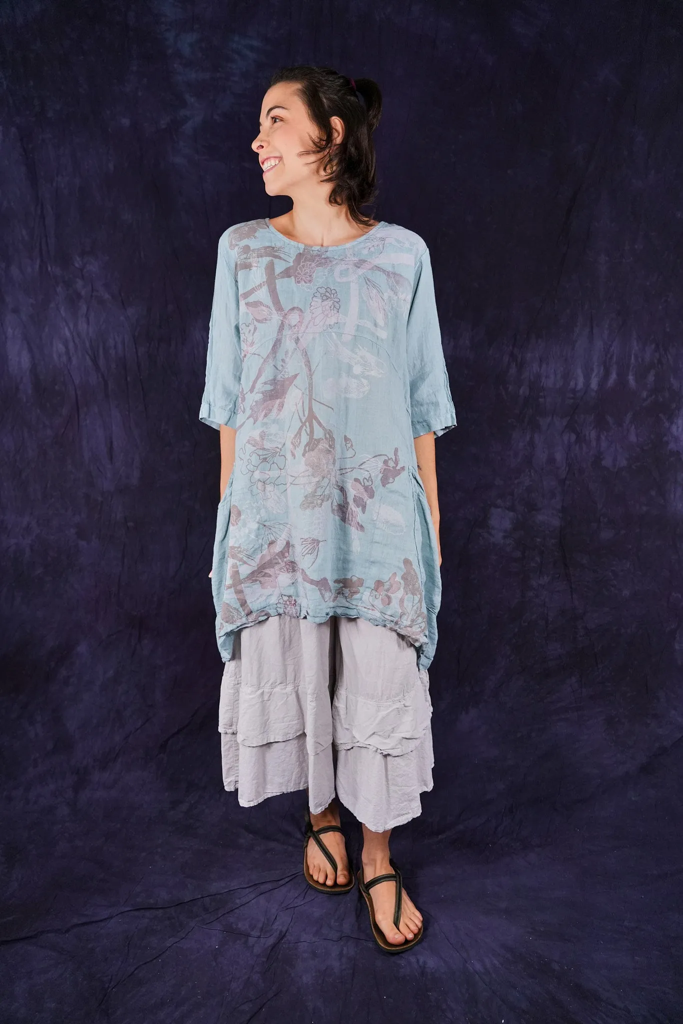 2270 Linen Urchin Tunic Early Sky-P