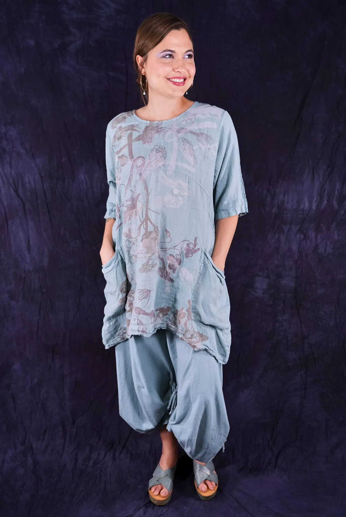 2270 Linen Urchin Tunic Early Sky-P