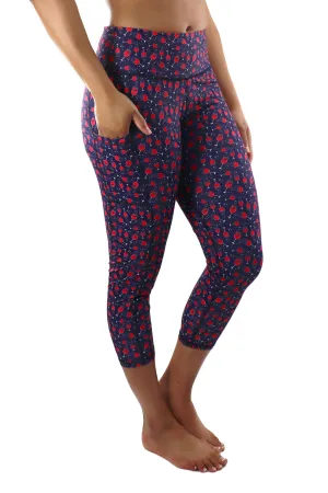 3211 - Wine Glass Perfect Pocket Capri/Navy