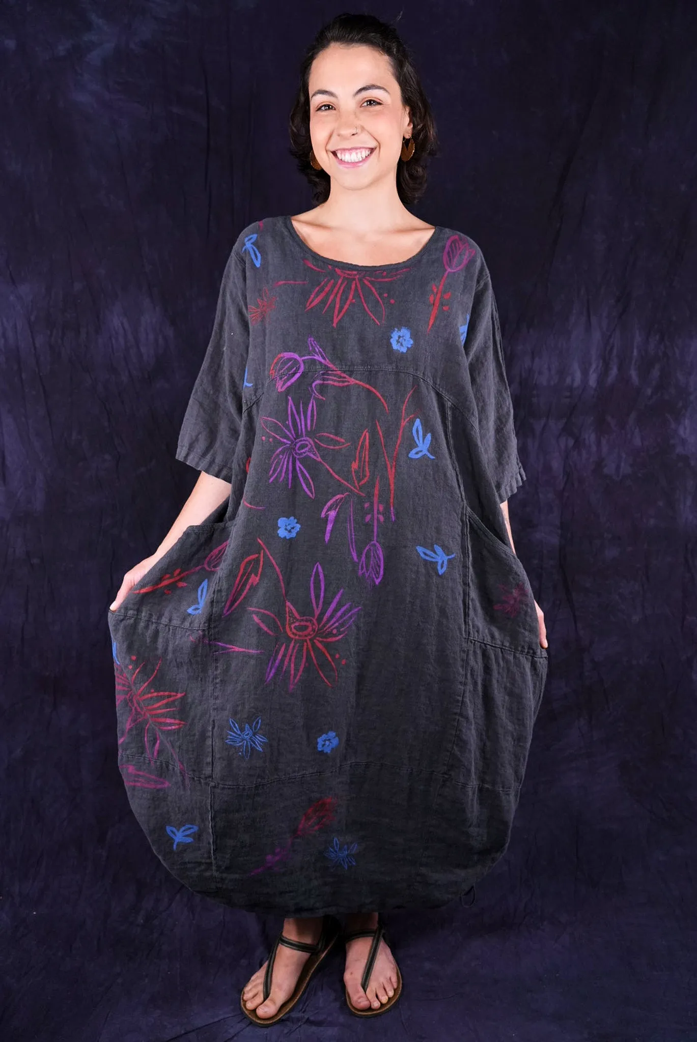 7221 Lucky Linen Dress Ironworks-P
