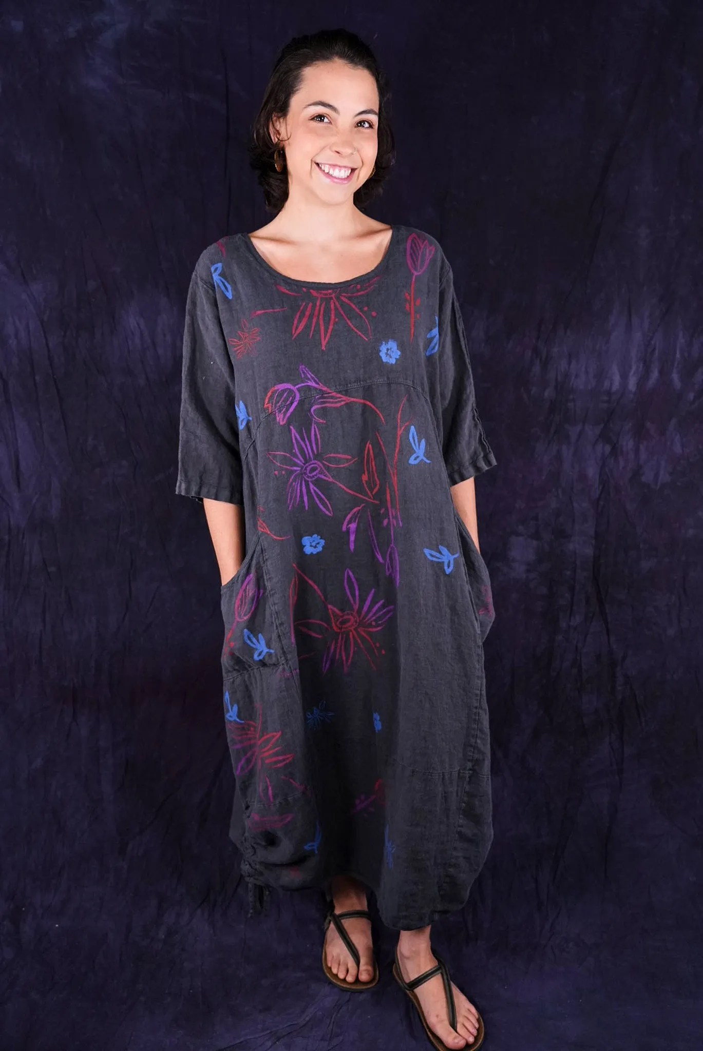 7221 Lucky Linen Dress Ironworks-P