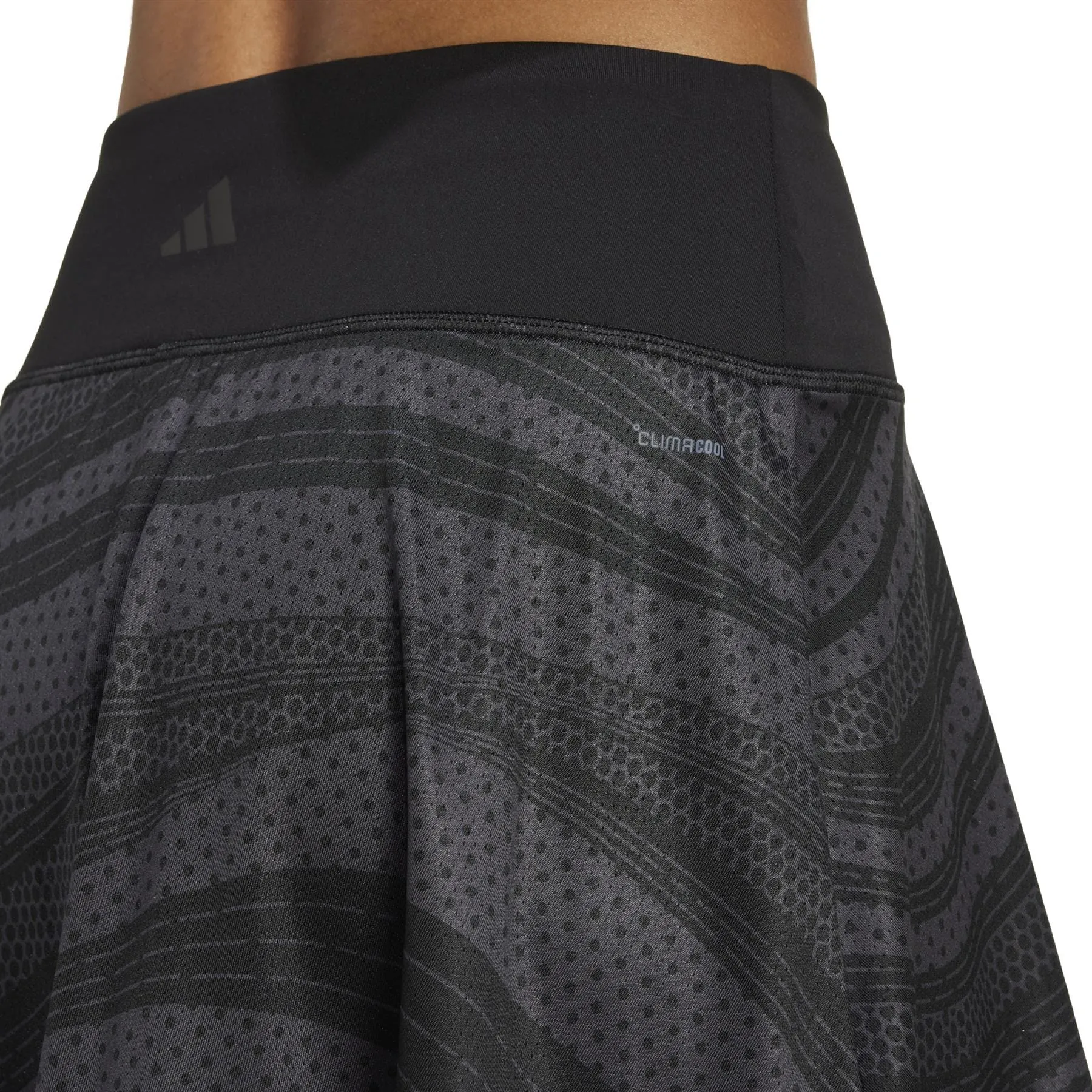 ADIDAS Womens Club Graphic Badminton Skirt - Black