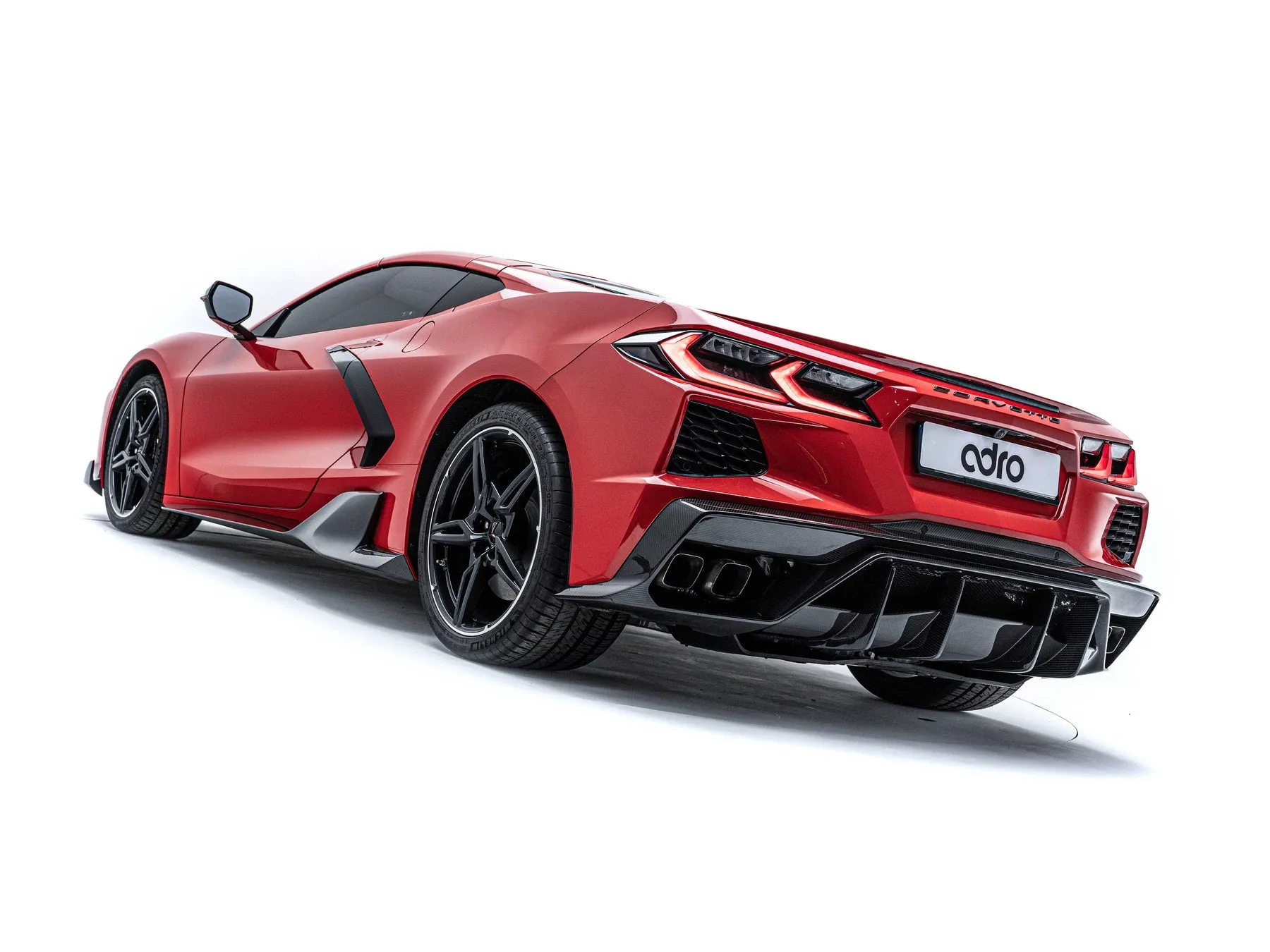 ADRO C8 Corvette Carbon Side Skirt Set