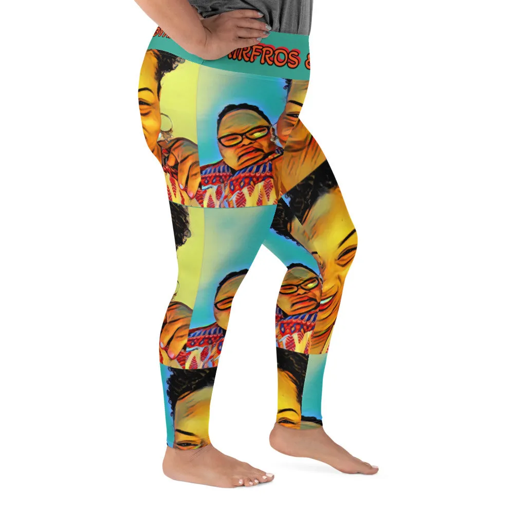 Airfros And Babyhairs Multicolored Mom & Me Plus Size Leggings