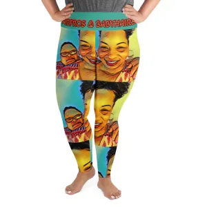 Airfros And Babyhairs Multicolored Mom & Me Plus Size Leggings
