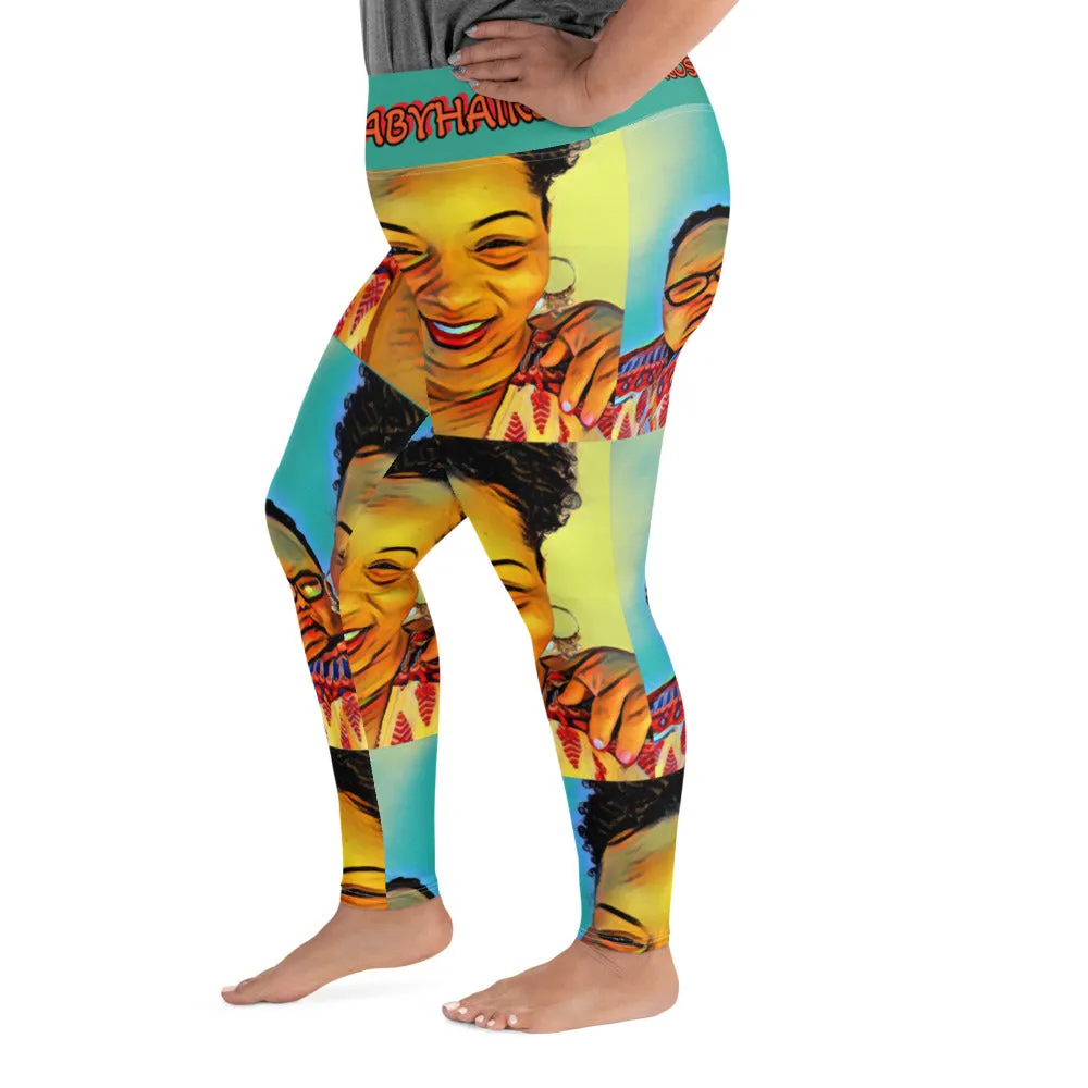 Airfros And Babyhairs Multicolored Mom & Me Plus Size Leggings