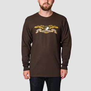 Antihero Eagle Longsleeve T-Shirt Dark Chocolate/Multi-Coloured