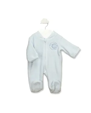 Babidu Soft Blue Fleece Babygrow