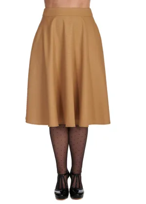 Banned Hope 50's Swing Skirt Gold