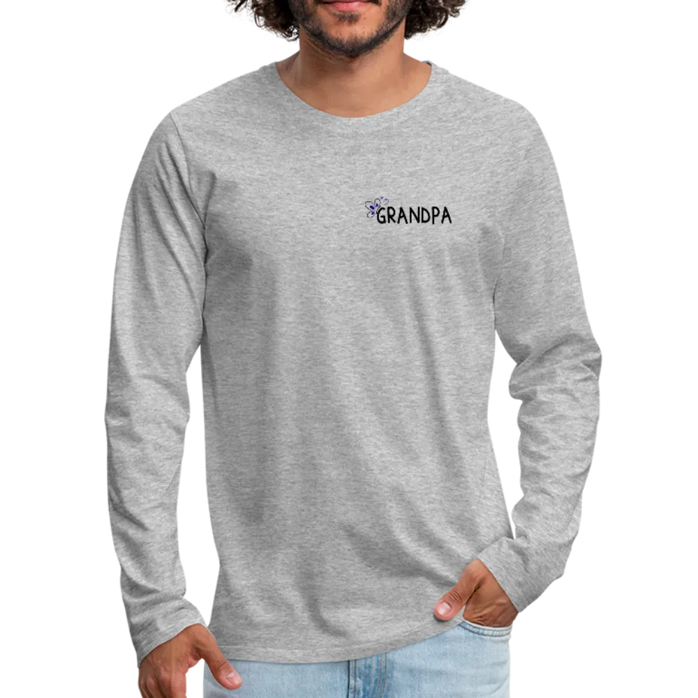 Being a Grandpa Makes My Life Complete Men's Premium Long Sleeve T-Shirt