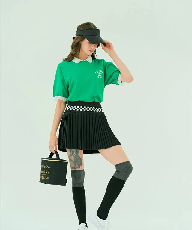 BENECIA 12 Shining Collared T-Shirt - Green
