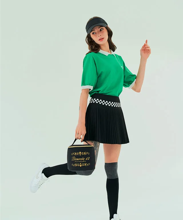 BENECIA 12 Shining Collared T-Shirt - Green
