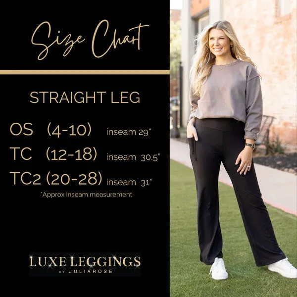 Black Relaxed Fit  Straight Leg