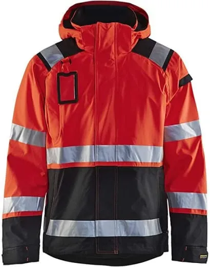 Blaklader High Visibility Waterproof Softshell Jacket Mesh Lined - 4987