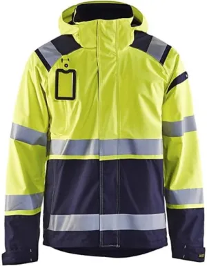 Blaklader High Visibility Waterproof Softshell Jacket Mesh Lined - 4987