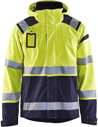 Blaklader High Visibility Waterproof Softshell Jacket Mesh Lined - 4987