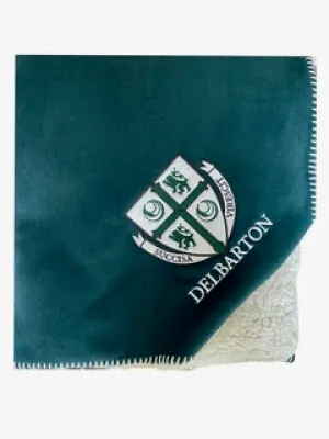 Blanket - Know Wear Fleece Whipstitch - Green/Cream