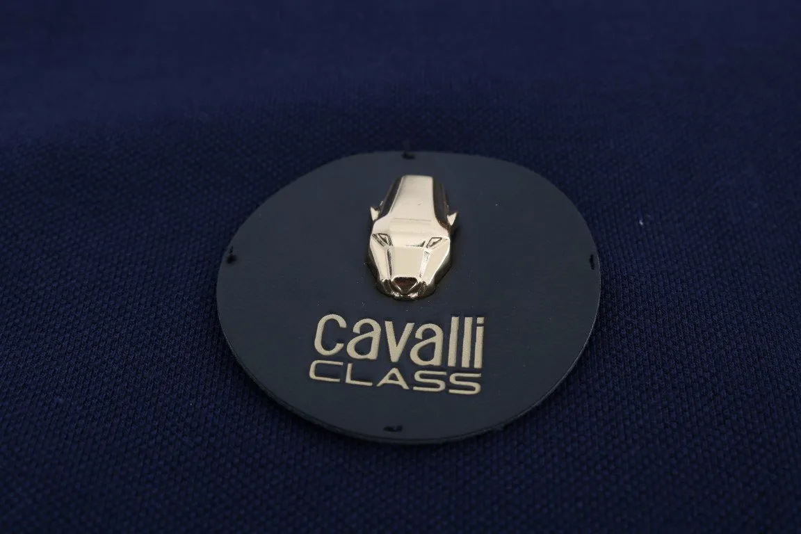 Blue Cotton Short Sleeve Polo T-shirt