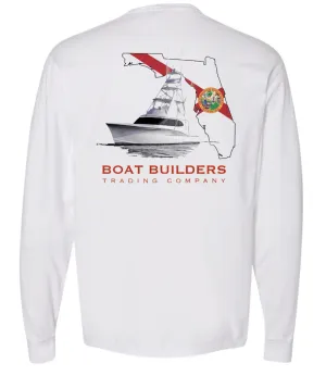 Boat Builders Trading Florida Flag 58' Sportfish - Long sleeve
