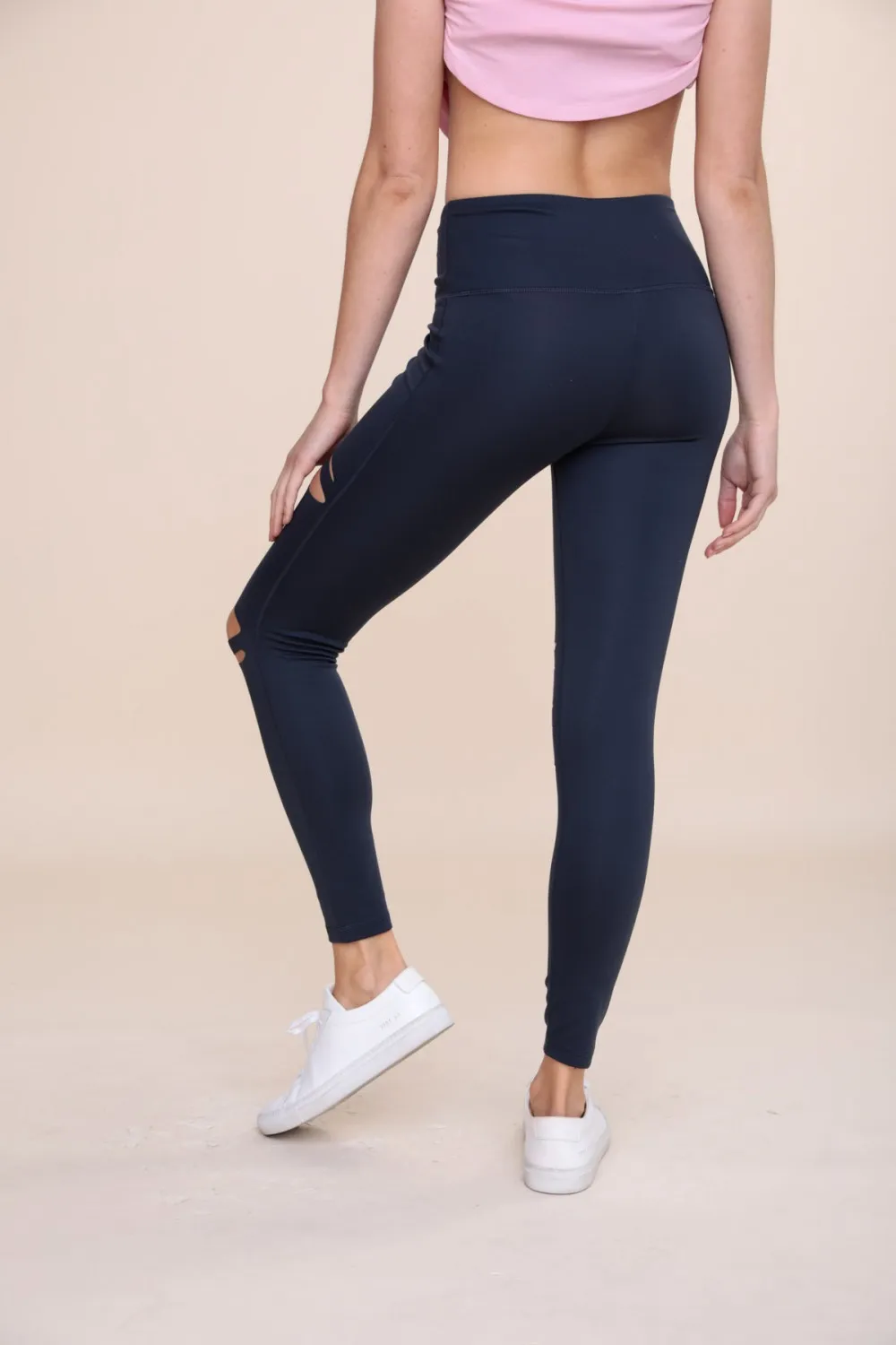 Brandy Laser Cut Highwaist Leggings