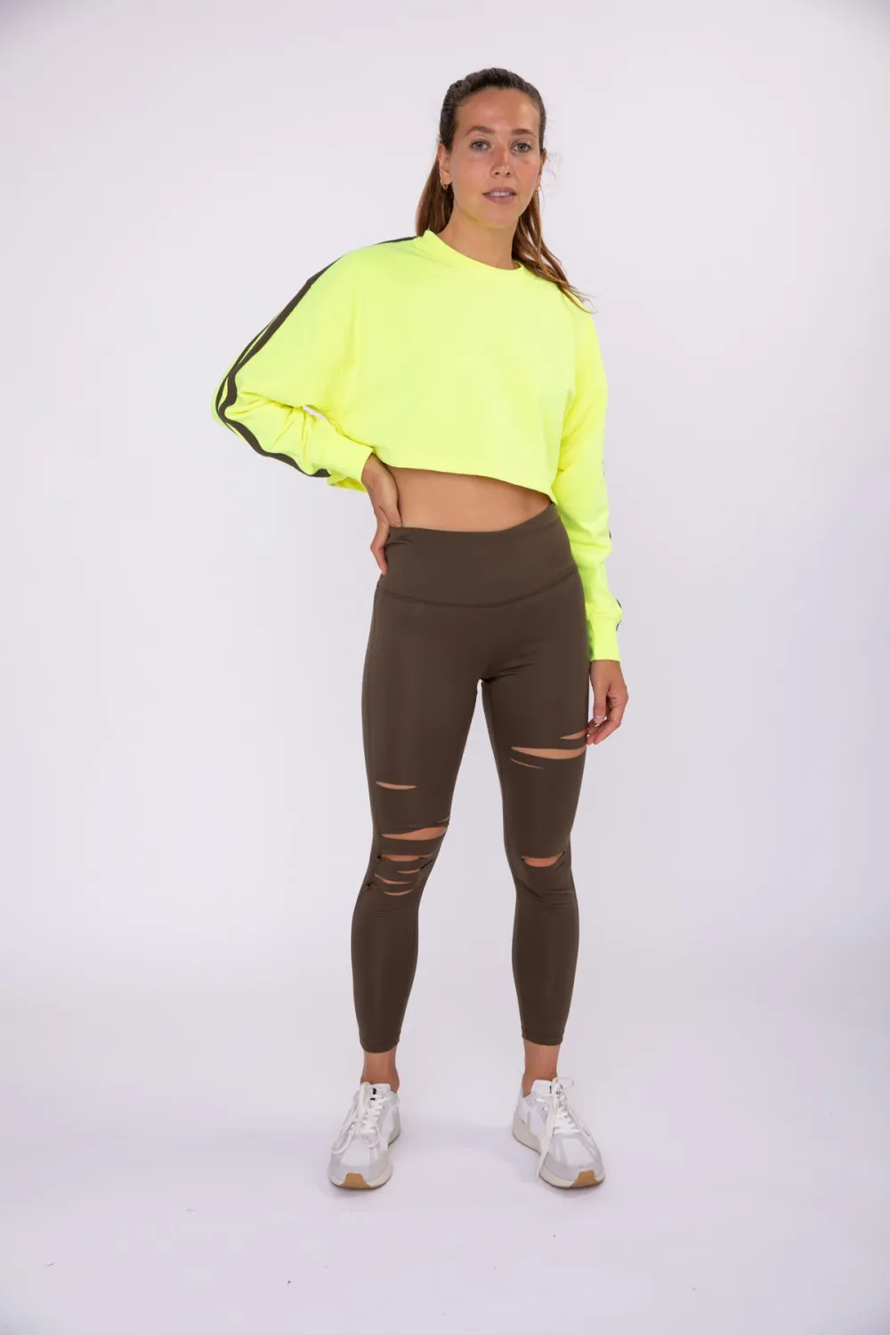 Brandy Laser Cut Highwaist Leggings