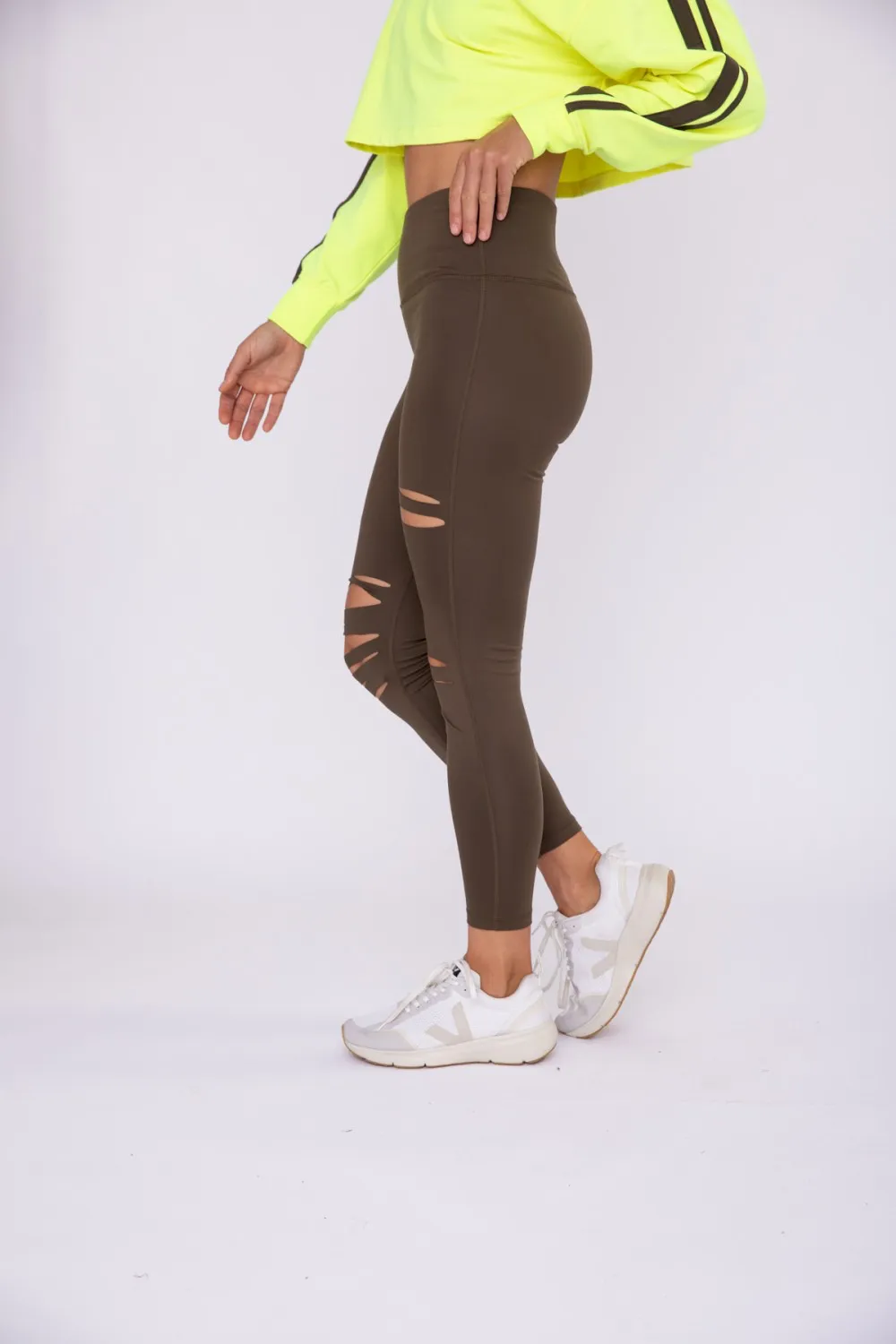 Brandy Laser Cut Highwaist Leggings