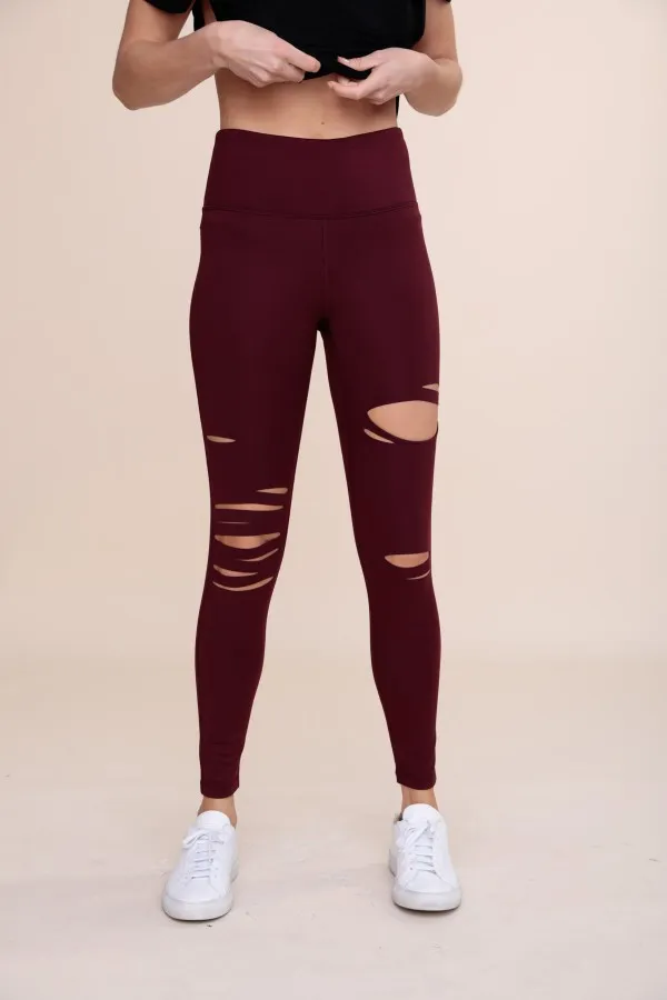 Brandy Laser Cut Highwaist Leggings