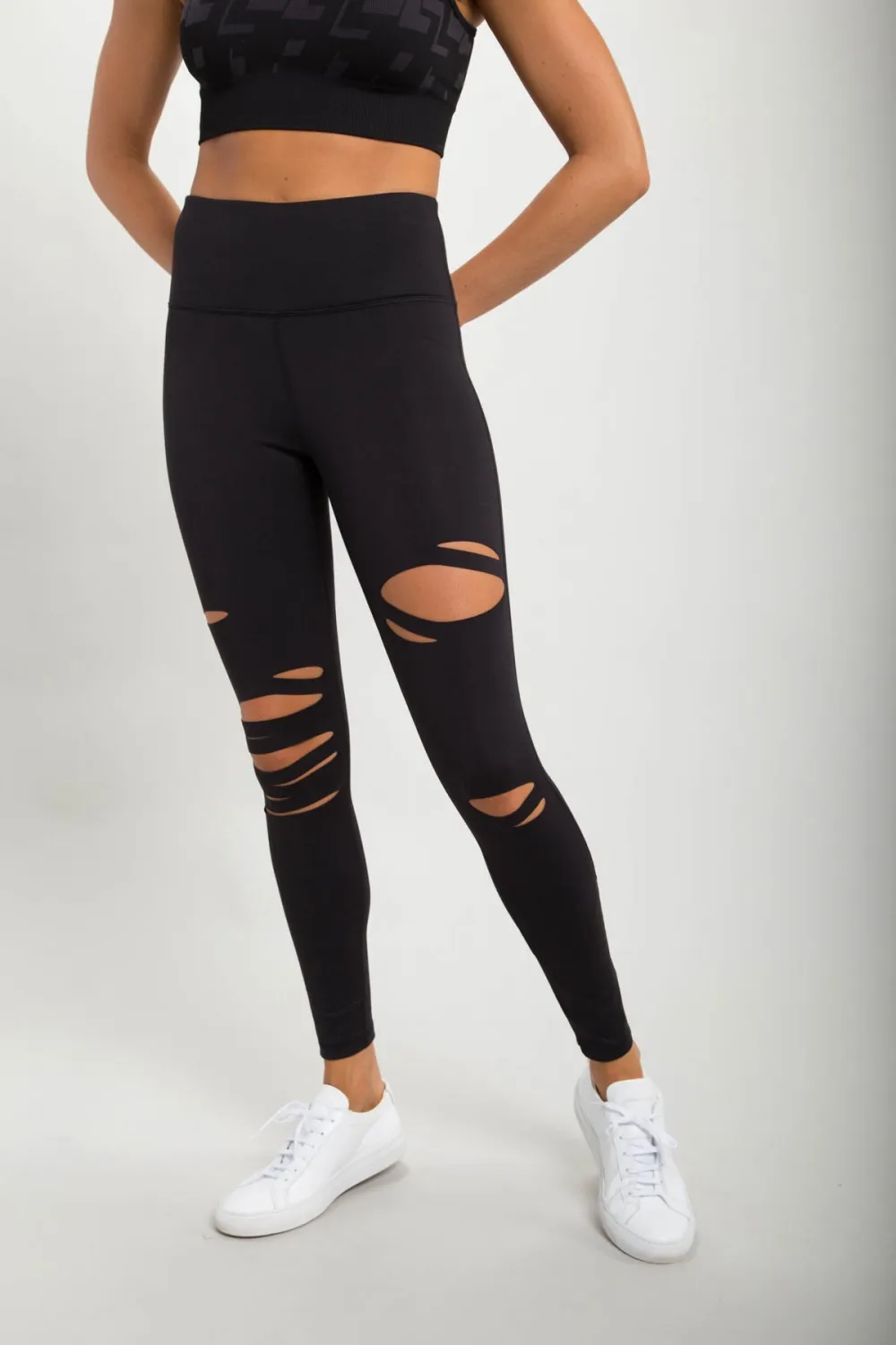 Brandy Laser Cut Highwaist Leggings