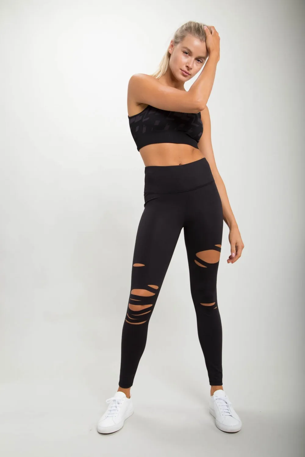 Brandy Laser Cut Highwaist Leggings