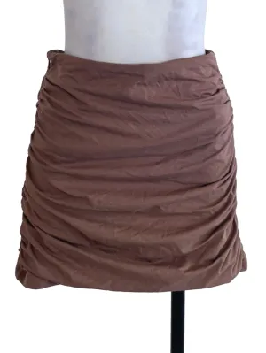 Brown Plain Skorts