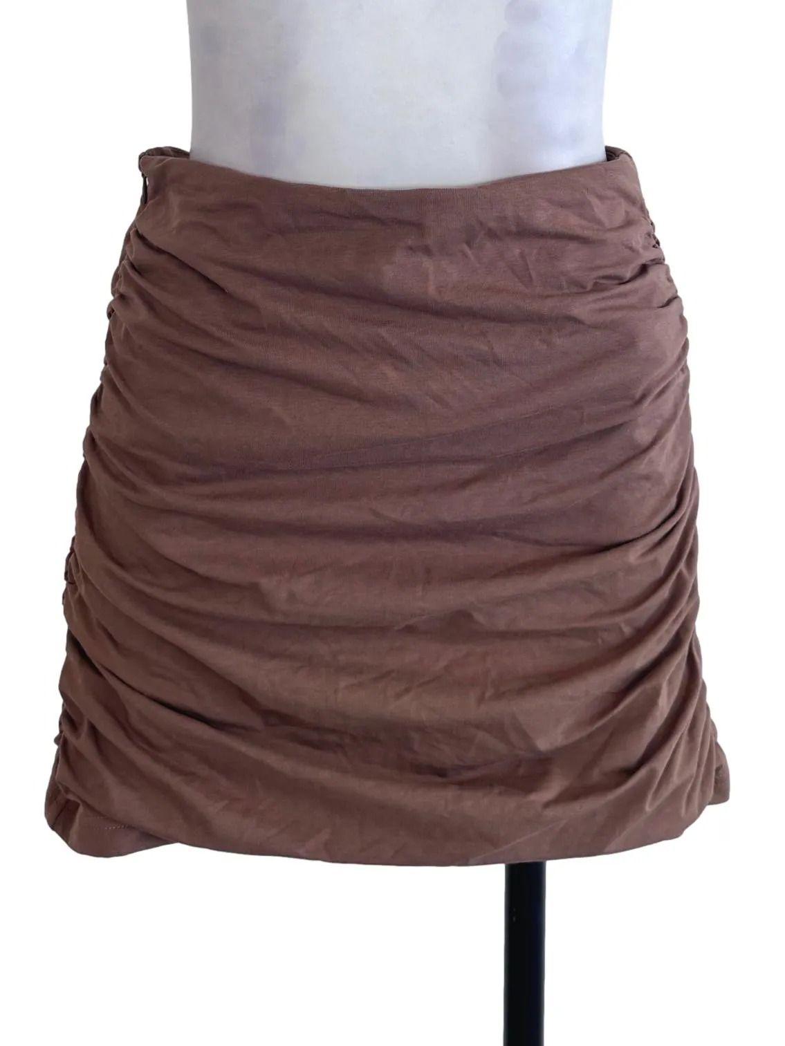 Brown Plain Skorts