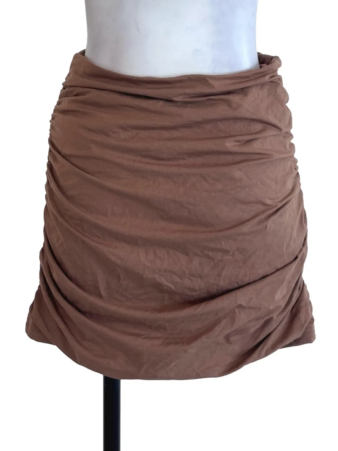 Brown Plain Skorts