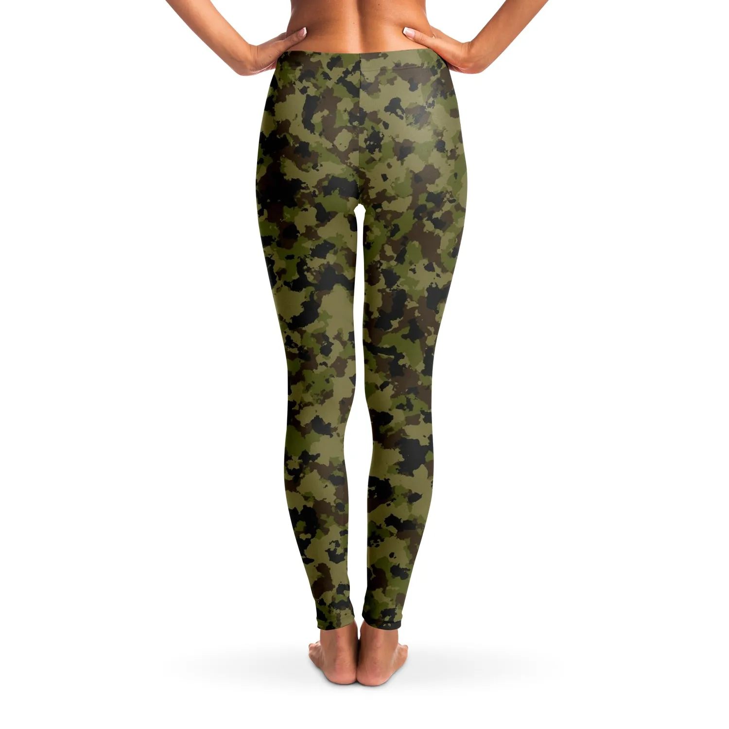 Camouflage Leggings Sizes XS - XL Traditional Colors Brown, Green, Black Pattern