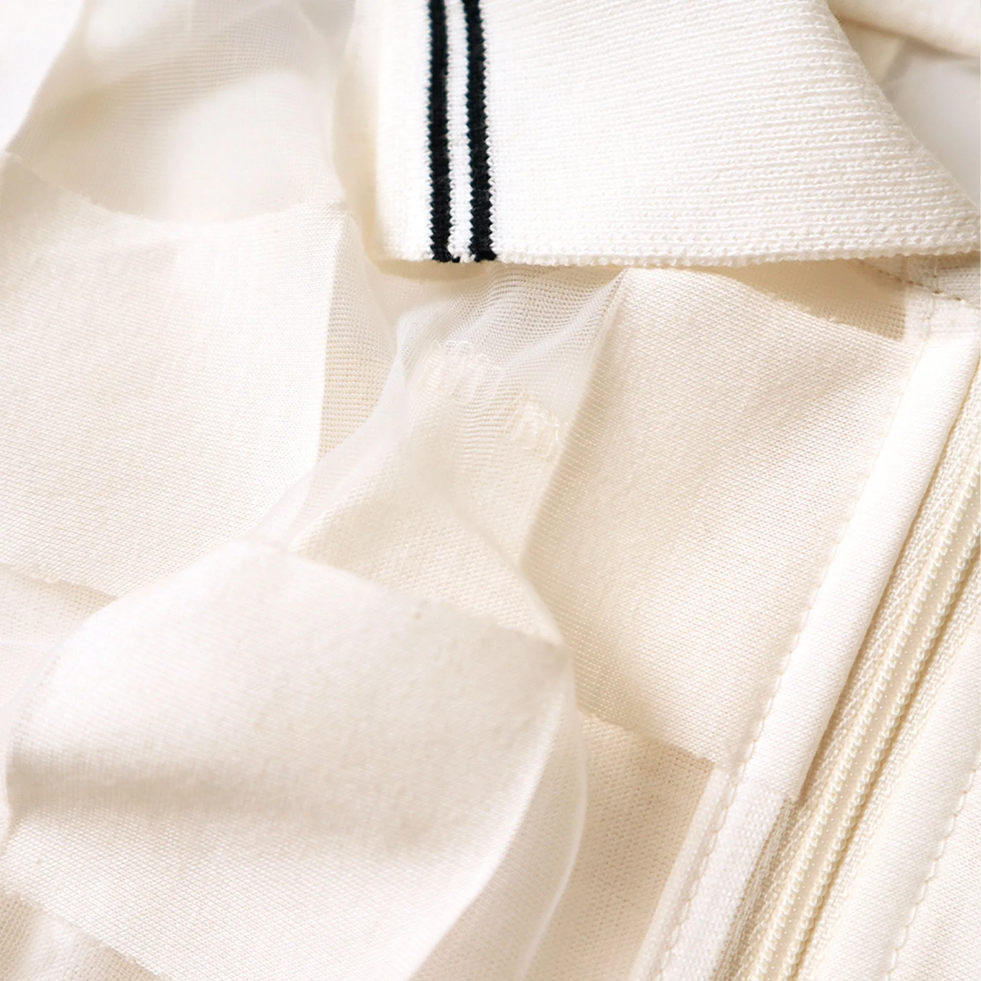 CHECKER SEE-THROUGH POLO SHIRTS