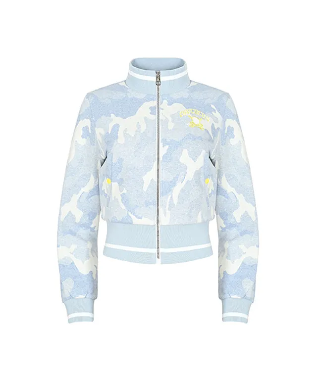 CHUCUCHU Candy Camo Outerwear - Sky Blue