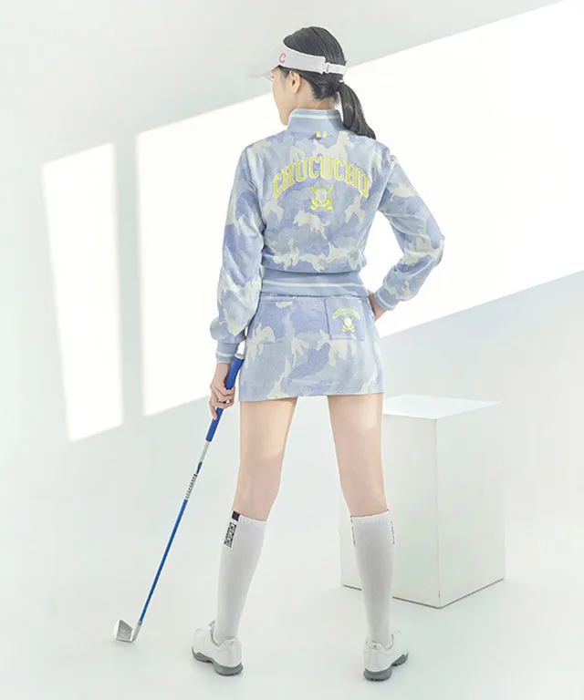 CHUCUCHU Candy Camo Outerwear - Sky Blue