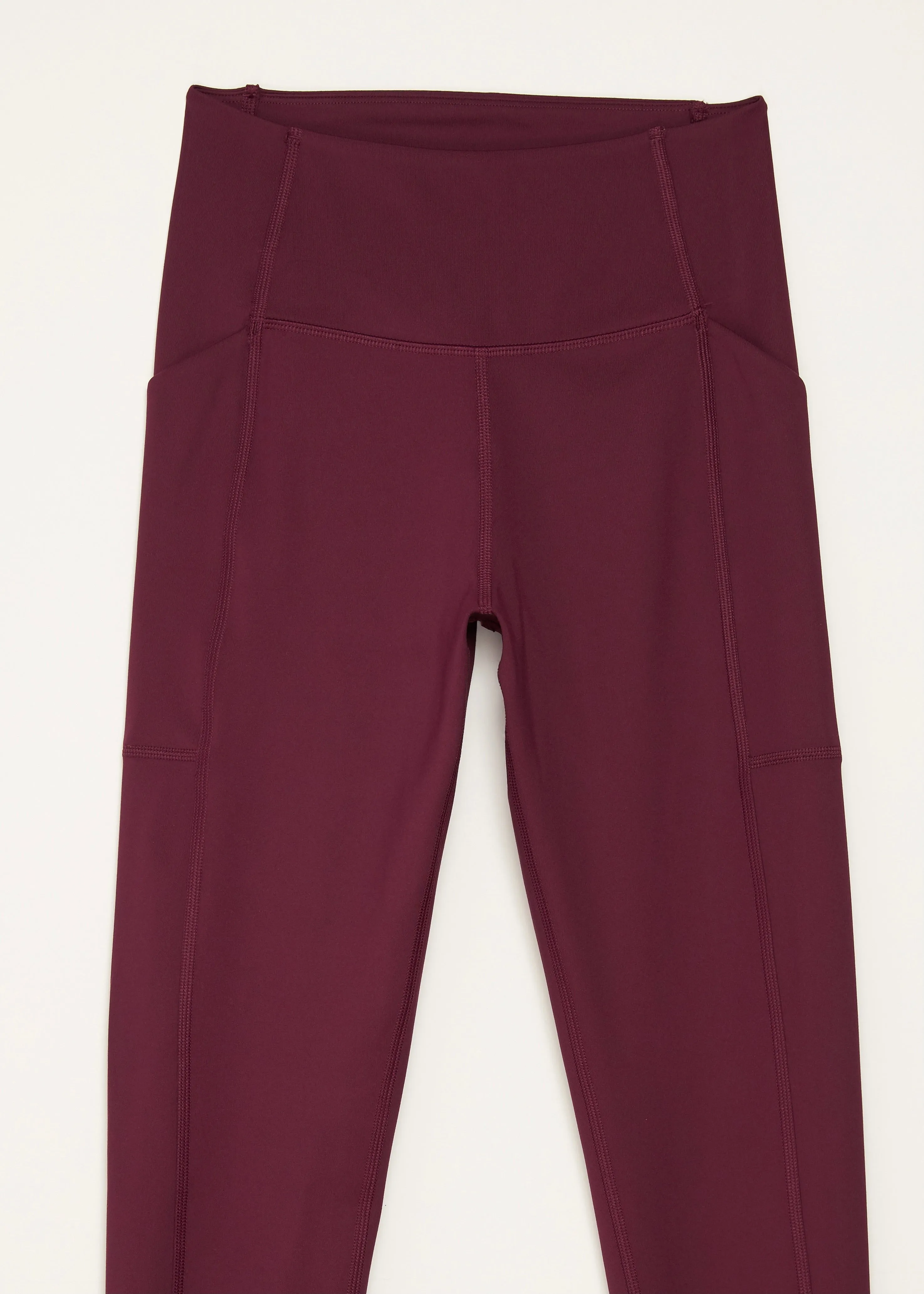 Compressive High-Rise Pocket Legging, Plum