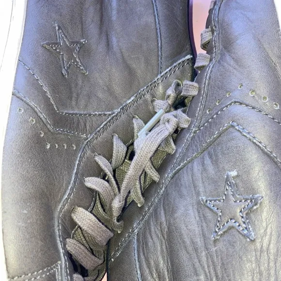 Converse x John Varvatos Brown Leather Unisex High Tops M 9.5 W 11.5