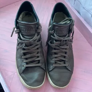 Converse x John Varvatos Brown Leather Unisex High Tops M 9.5 W 11.5