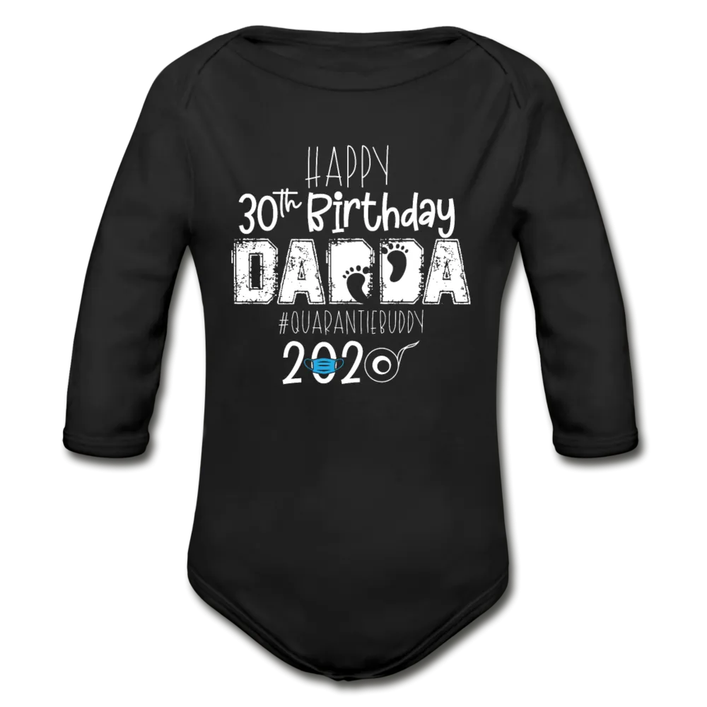 Custom 30th Organic Long Sleeve Baby Bodysuit
