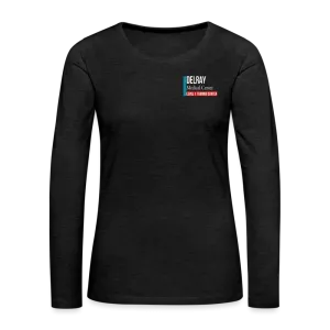 Delray Resus Navy Women's Premium Long Sleeve T-Shirt