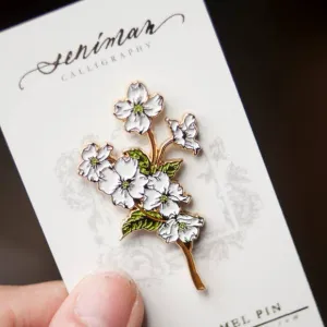 DOGWOOD GOLD SOFT ENAMEL PIN
