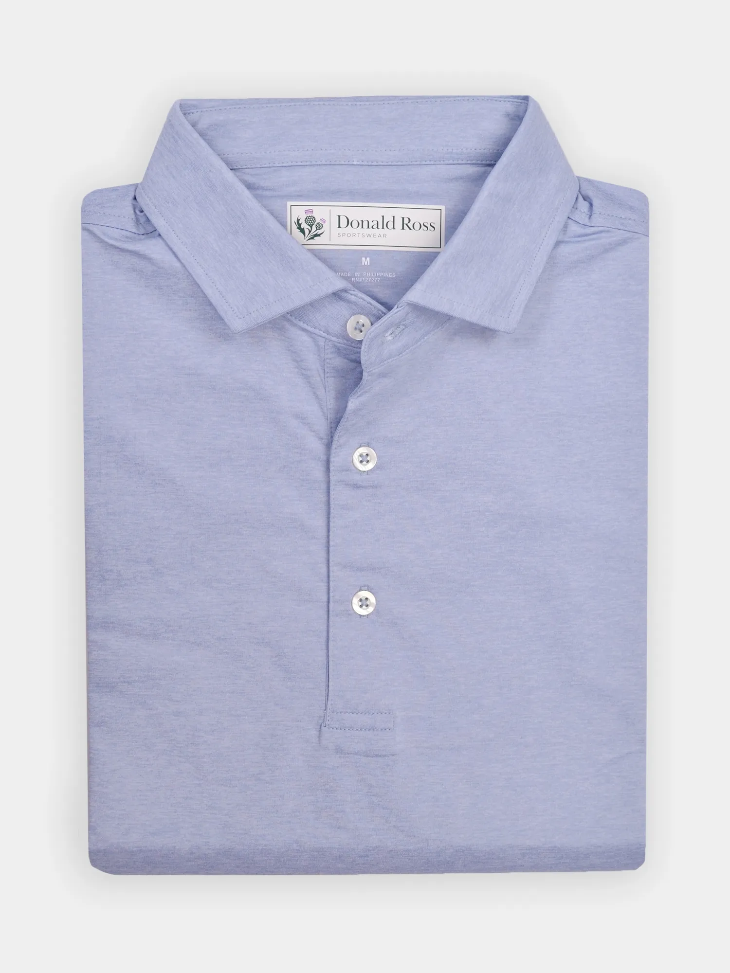 Donald Ross Mens Classic Fit BOSTON Polo - SLATE