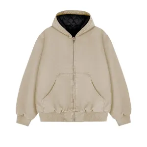 Dyed Washed Hooded Jacket