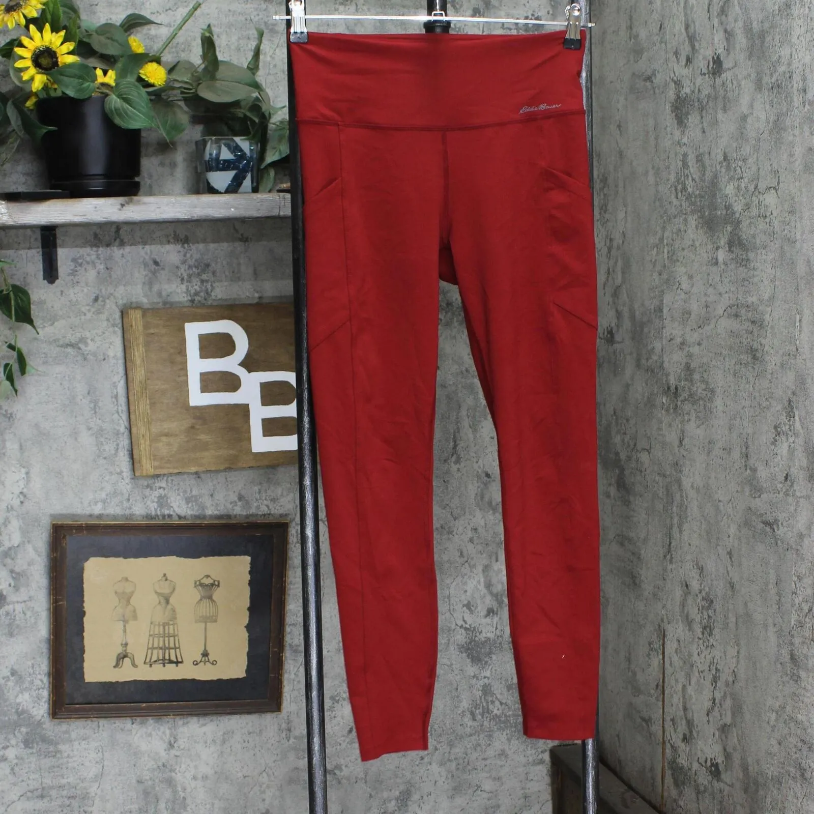 Eddie Bauer Women's Stretch Trail Tight Pants 1732089 Red S
