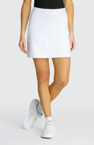 Elevation 18" Textured Skort - Chalk White