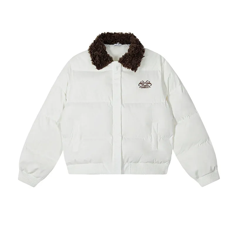 Embroidered Lambskin Insulated Jacket