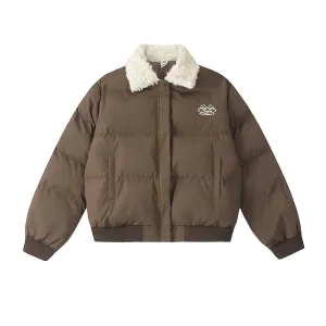 Embroidered Lambskin Insulated Jacket